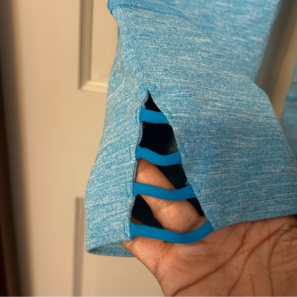 Prana Tori Capri Leggings Bundle of 2 Teal Lavender Heather Yoga Activewear Sz S - Picture 8 of 12